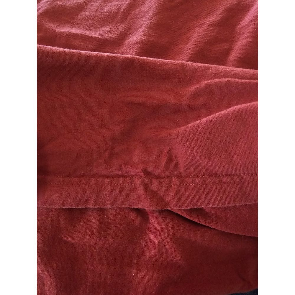 Duluth Trading Relaxed Fit Longtail T Shirt Mens Size XL Red Cotton Pocket Tee - Picture 7 of 7
